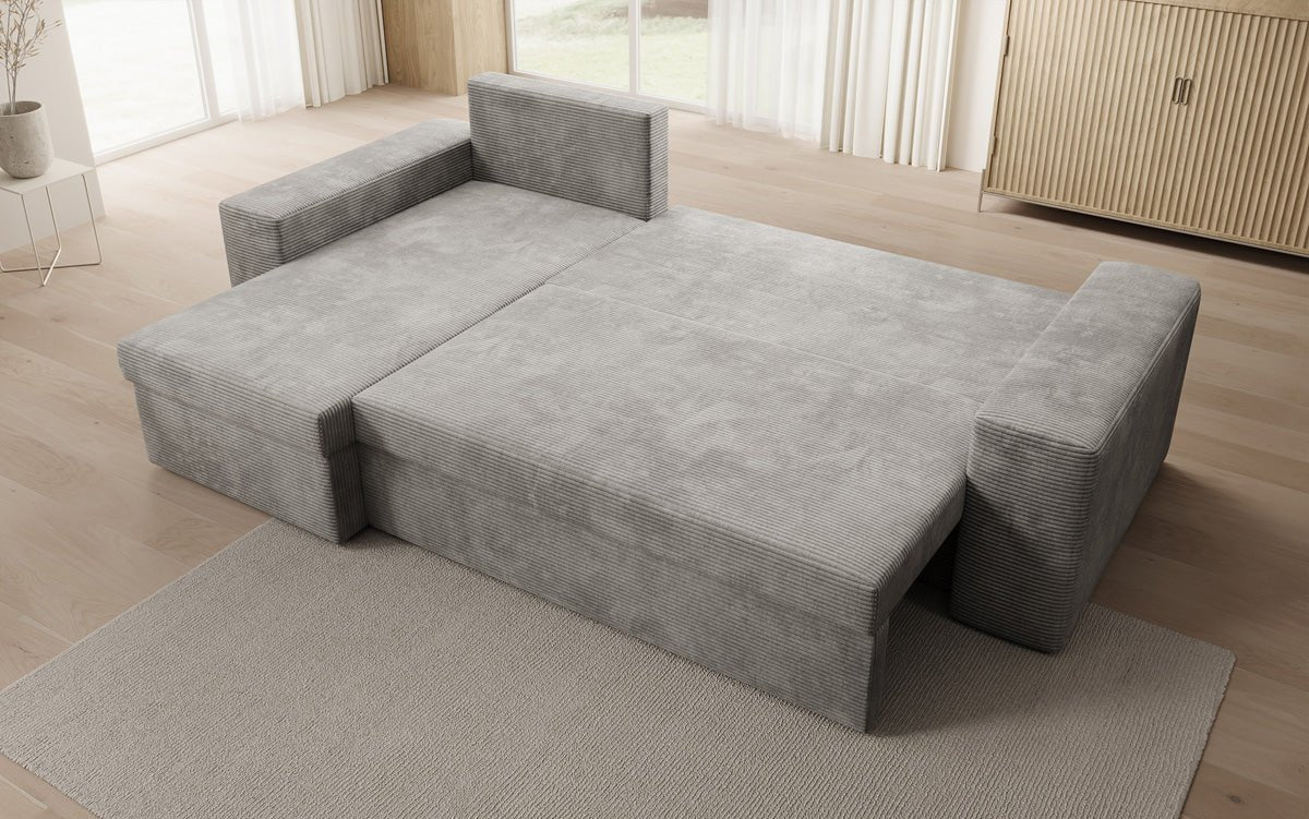 Designer Sofa Denver Cord mat Schloof- a Klapfunktioun