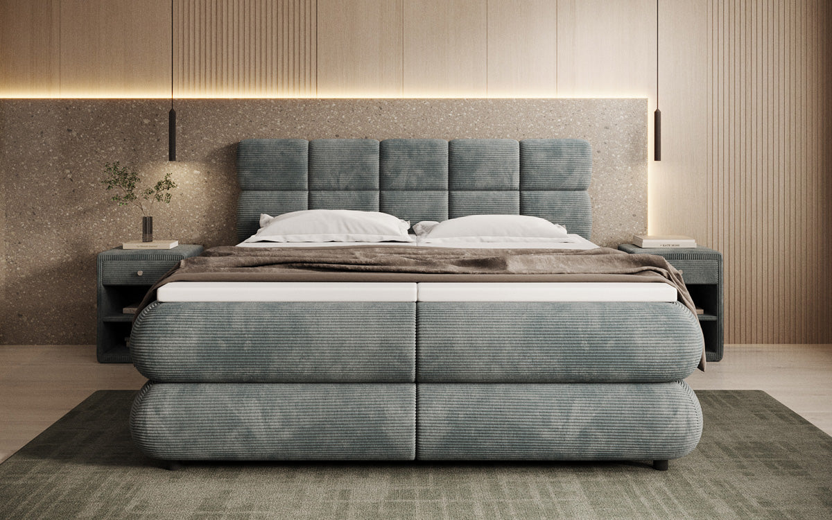 Boxspringbett Relana - elektrisch verstellbar in Cord