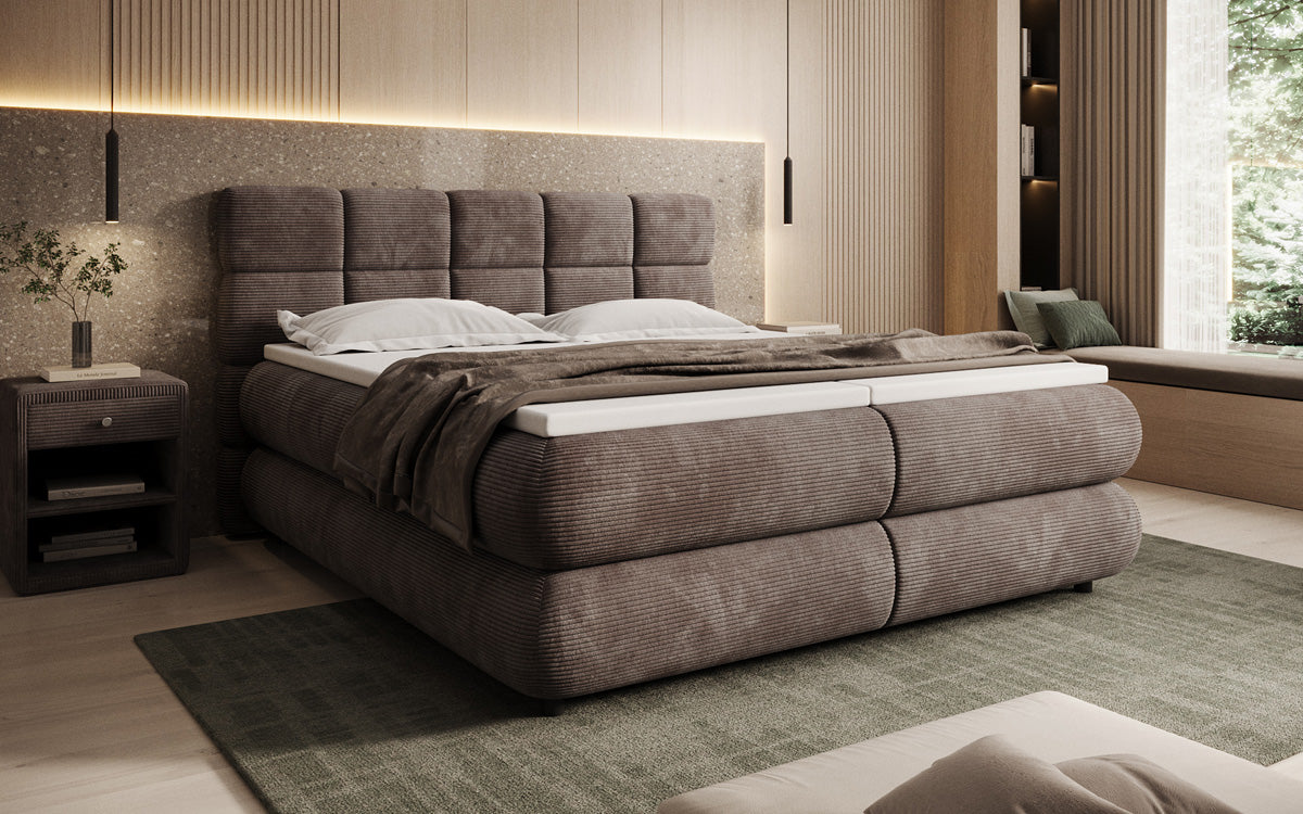 Boxspringbett Relana - elektrisch verstellbar in Cord