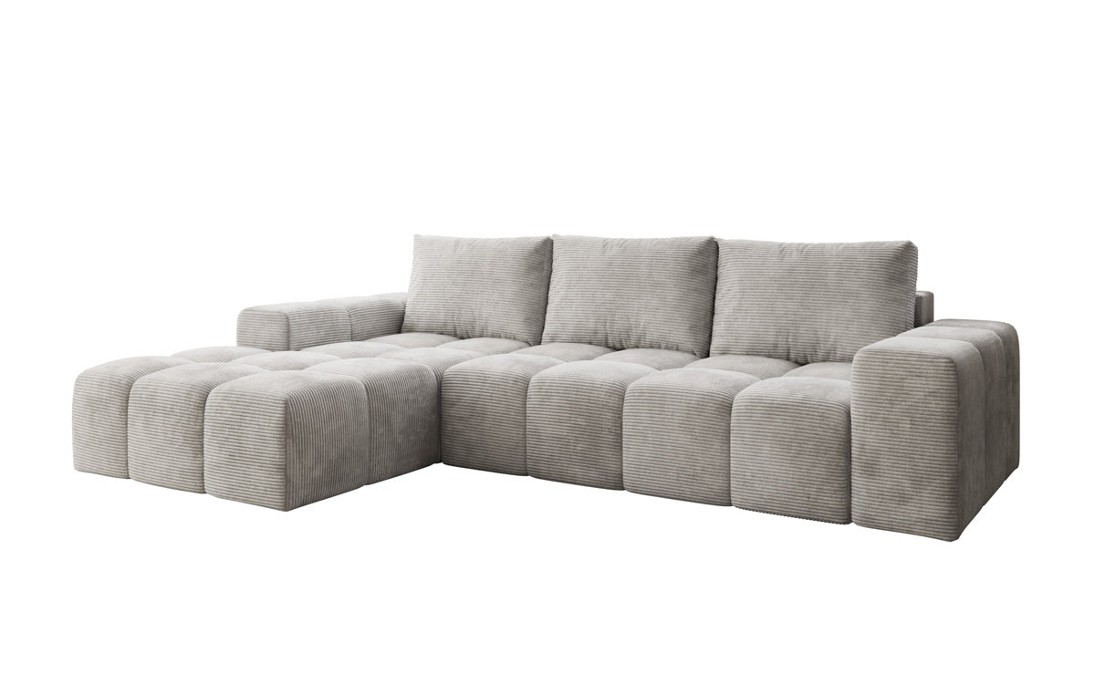 Designer Sofa Aila mit Schlaf- und Klappfunktion in Cord