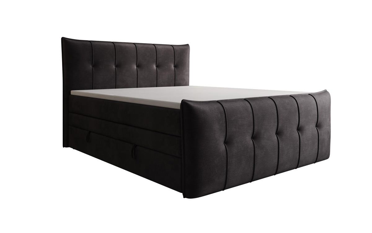 Boxspringbett Treviso mat Stauraum a Samett