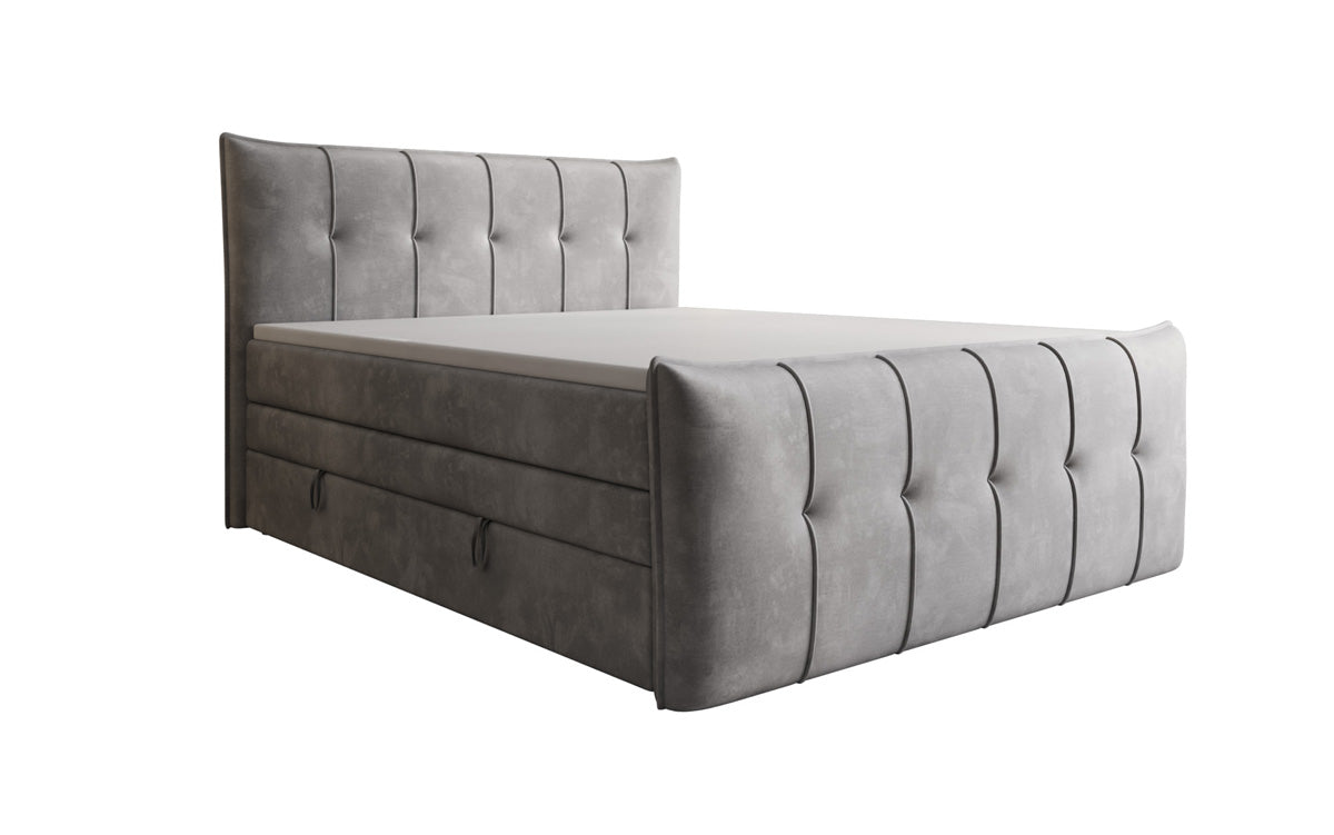 Boxspringbett Treviso mat Stauraum a Samett