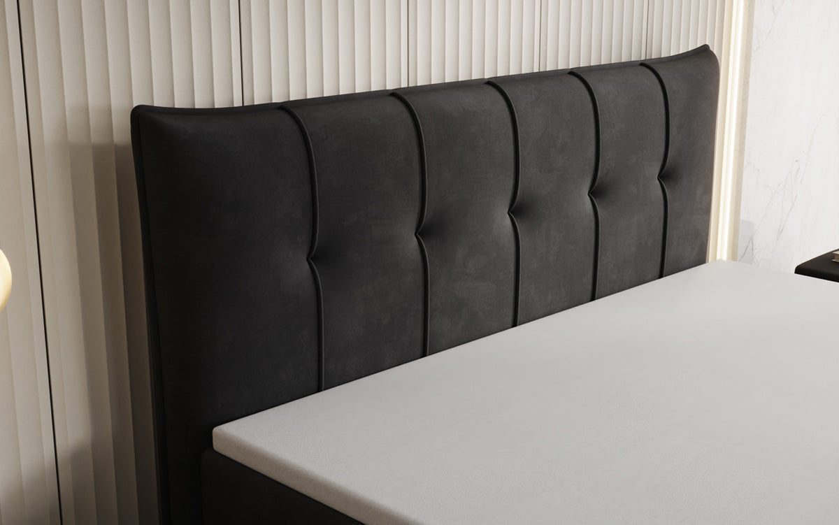 Boxspringbett Treviso mat Stauraum a Samett