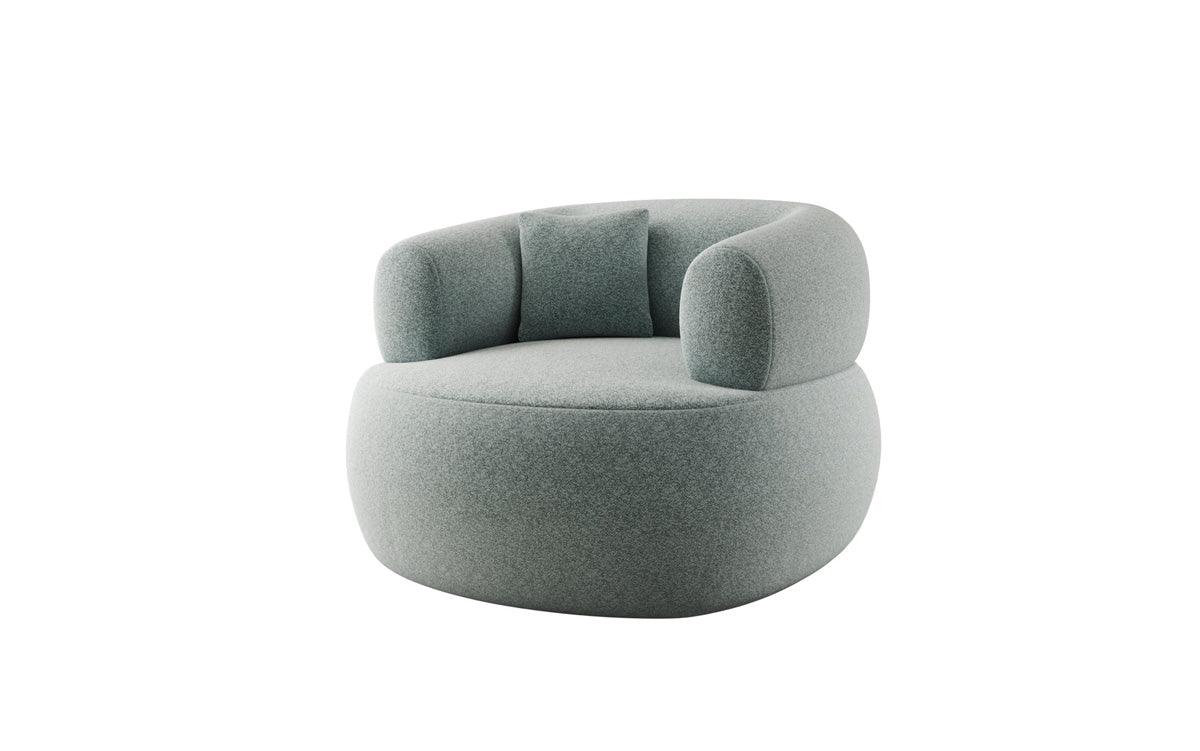 Designer-Sofa-Sessel Bao aus Strukturstoff - 360°-Dréifunktioun