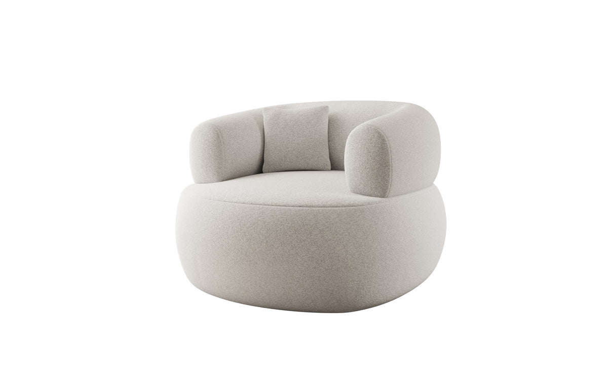 Designer-Sofa-Sessel Bao aus Strukturstoff - 360°-Dréifunktioun