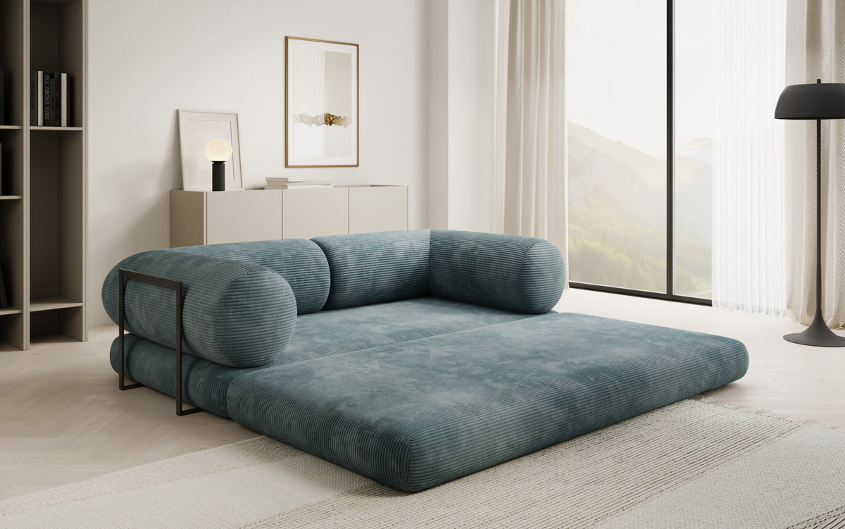 Designer-Sofa Lazy Tube 3-Sëtzer a Cord