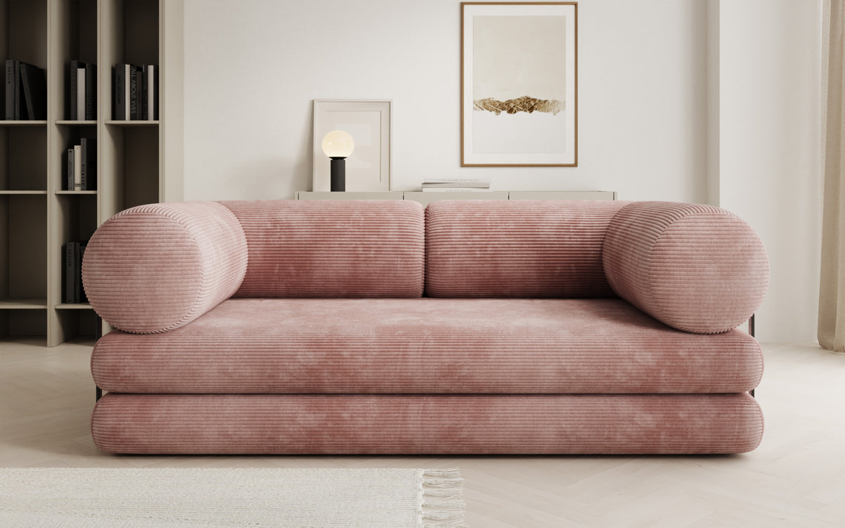 Designer-Sofa Lazy Tube 3-Sëtzer a Cord