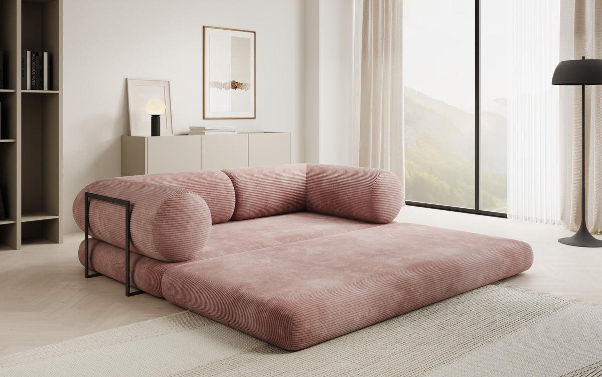 Designer-Sofa Lazy Tube 3-Sëtzer a Cord