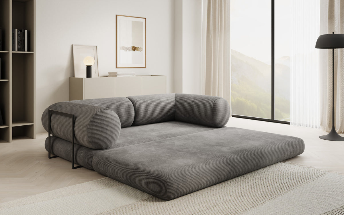 Designer-Sofa Lazy Tube 3-Sëtzer a Cord