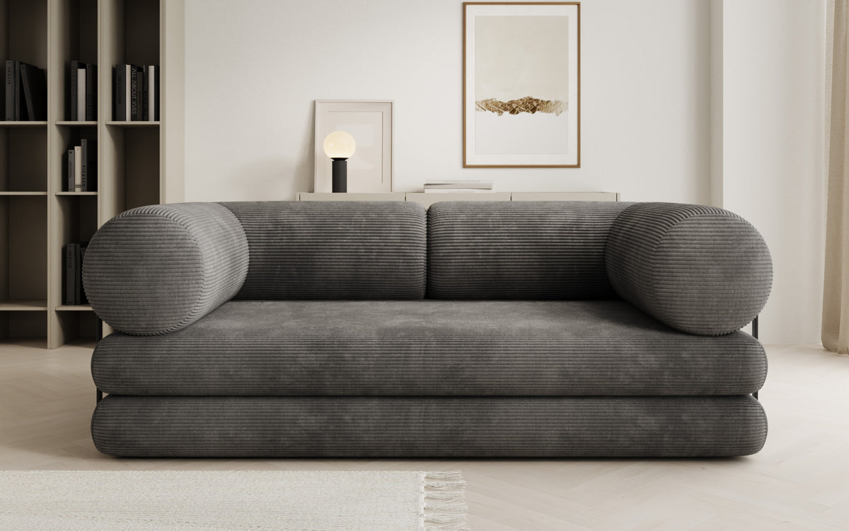 Designer-Sofa Lazy Tube 3-Sëtzer a Cord