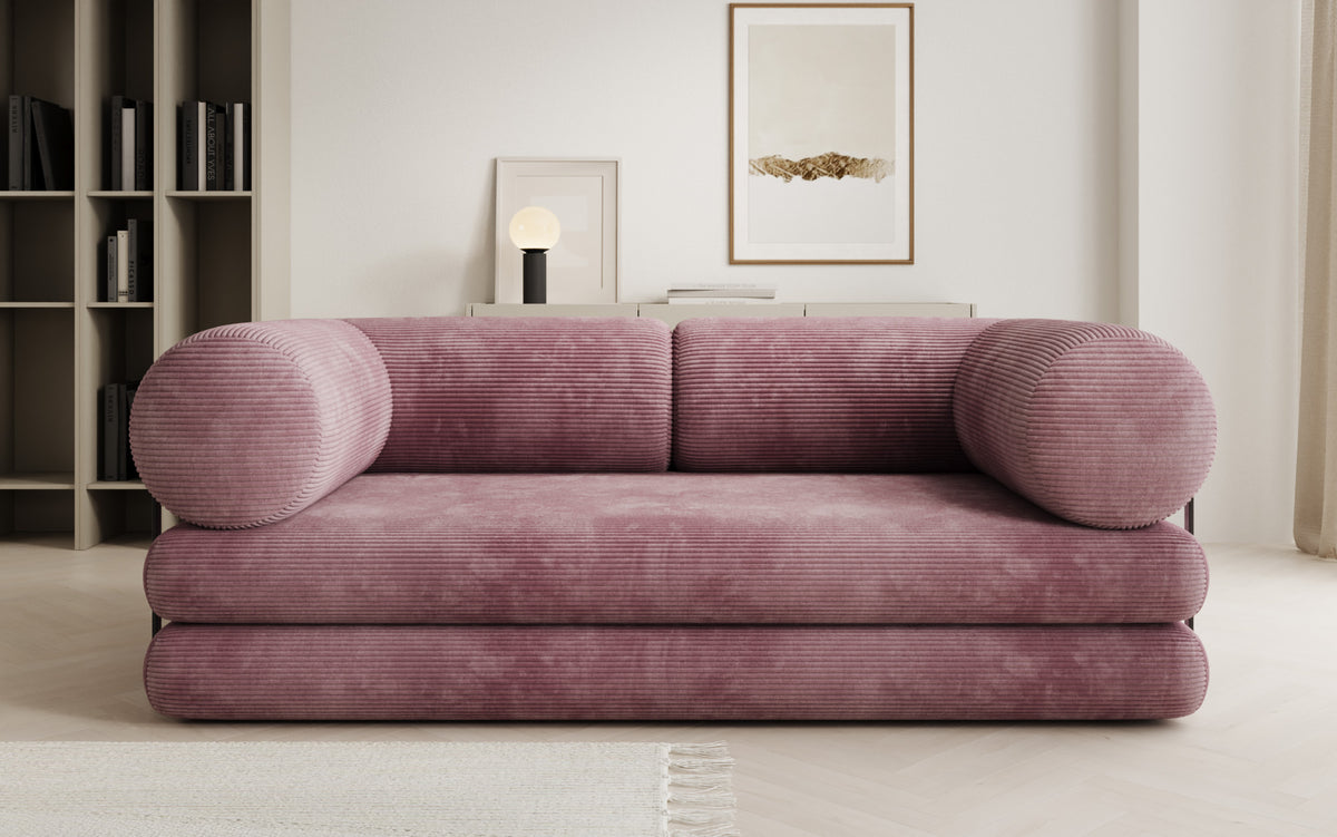 Designer-Sofa Lazy Tube 3-Sëtzer a Cord