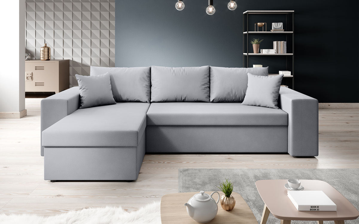Designer Sofa Denver Stoff mat Schloof- a Klappfunktioun