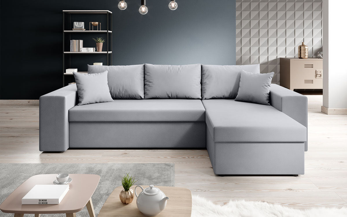 Designer Sofa Denver Stoff mat Schloof- a Klappfunktioun