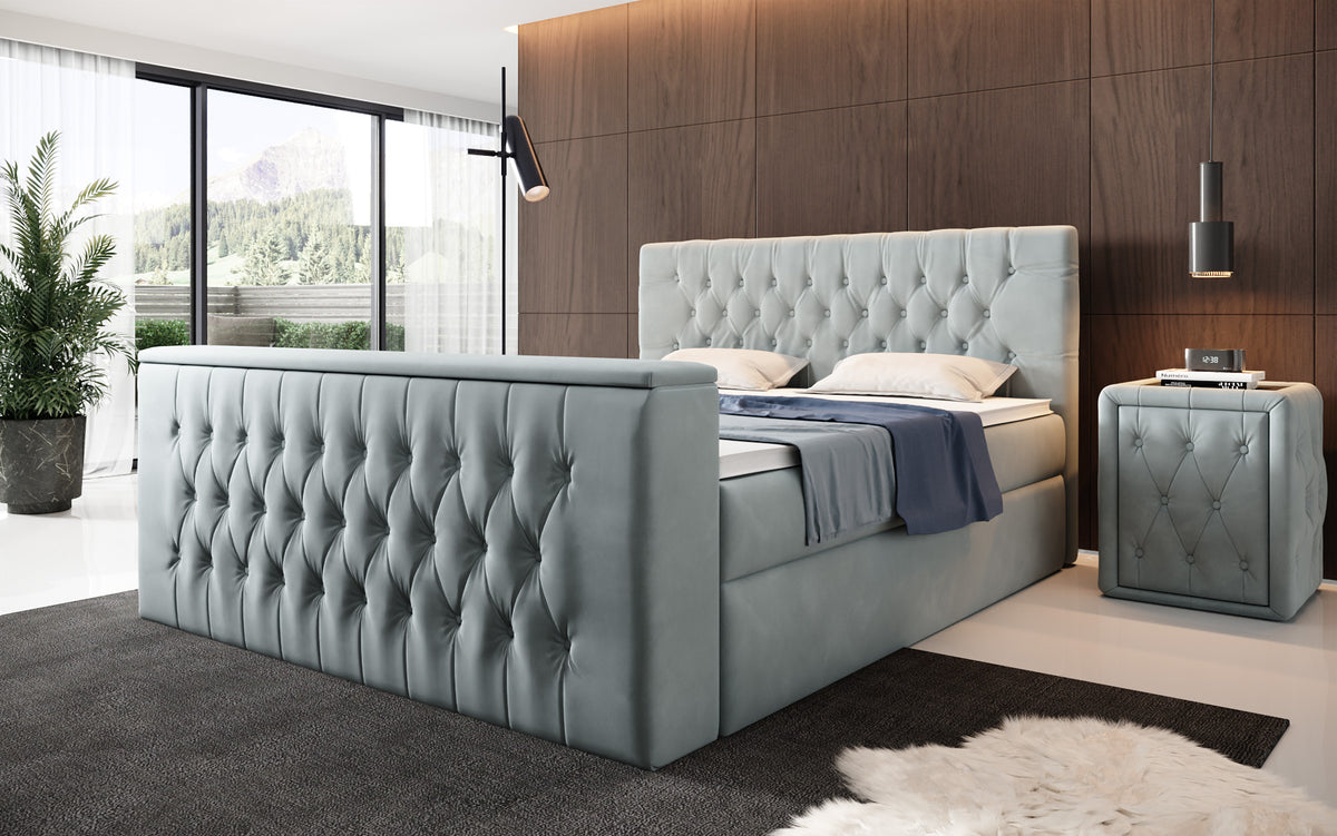 Boxspringbett Velano mit TV Lift und Stauraum