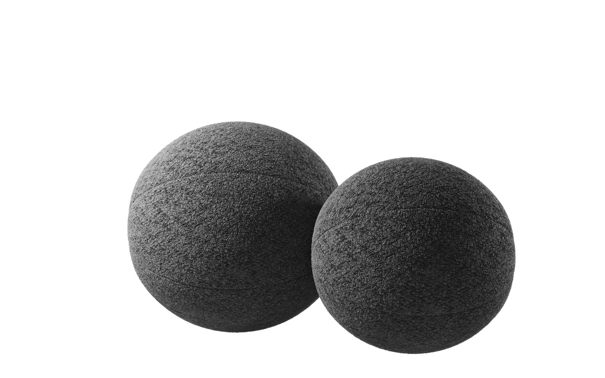 Zierkëssen-Set Globe/Sphere aus Bouclé