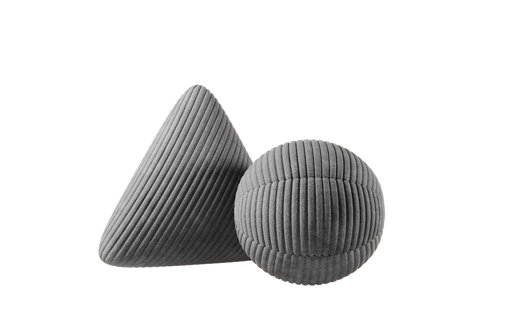 Zierkëssen-Set Globe/Nook aus Cord