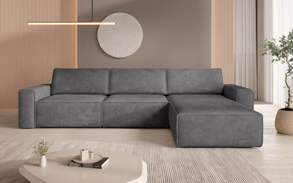 Modulärt Ecksofa Yuma L aus Cord