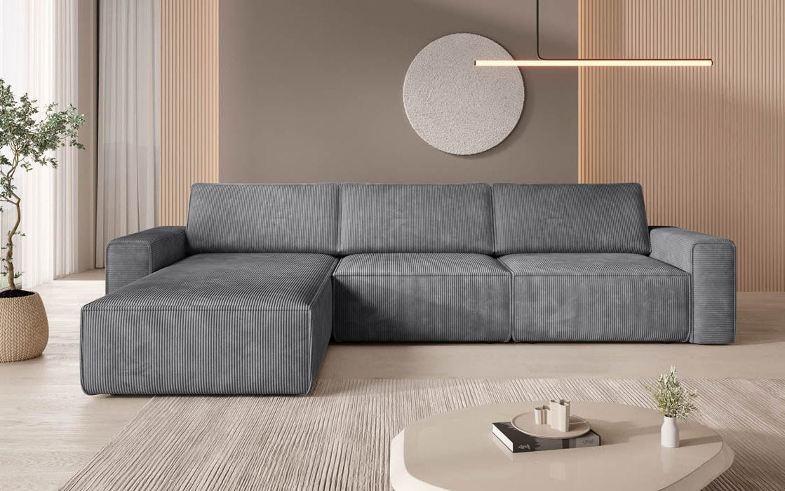 Modulares Ecksofa Yuma L aus Cord