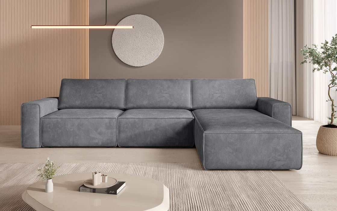 Modulärt Ecksofa Yuma L aus Cord