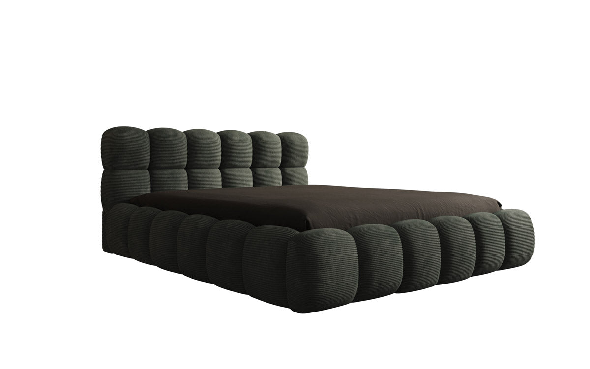 Designer Polsterbett Boston Cord mat Stauraum