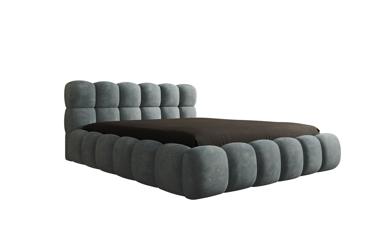 Designer Polsterbett Boston Cord mat Stauraum