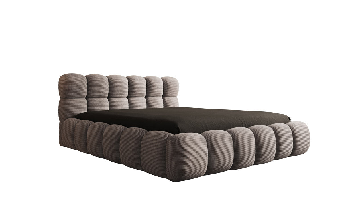 Designer Polsterbett Boston Cord mat Stauraum