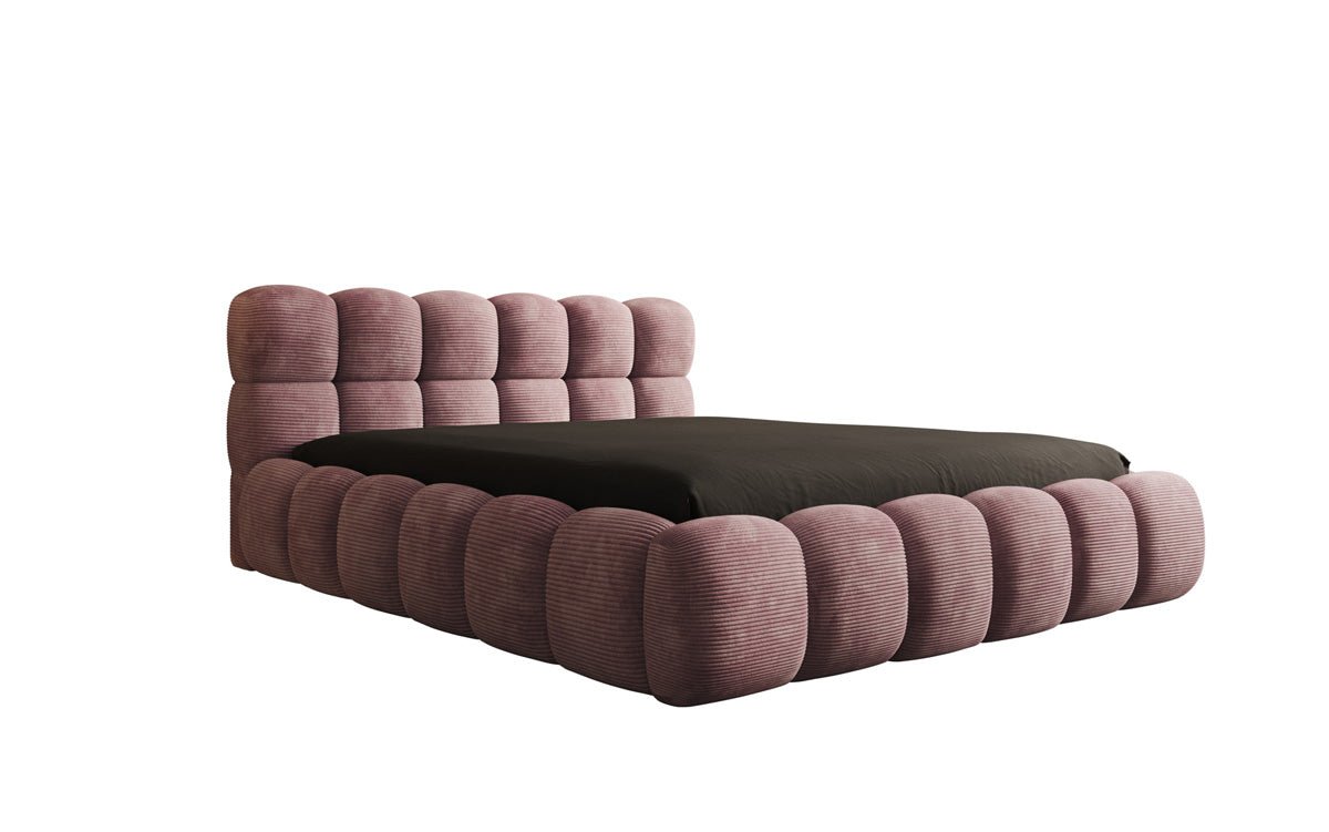Designer Polsterbett Boston Cord mat Stauraum