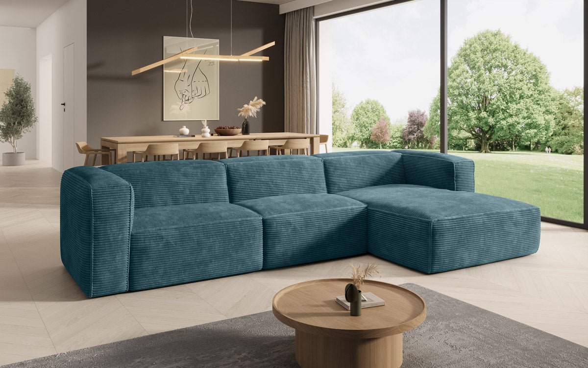 Designer Sofa Comfy L aus Kord