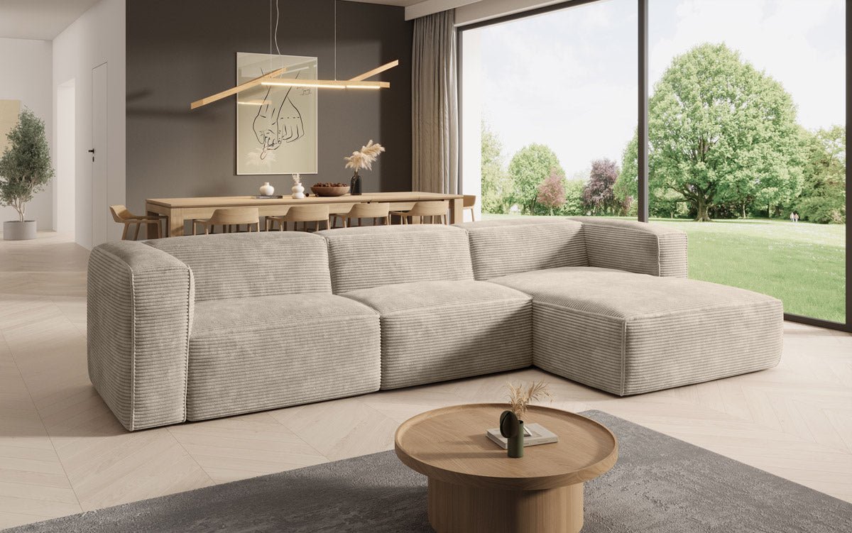 Designer Sofa Comfy L aus Kord