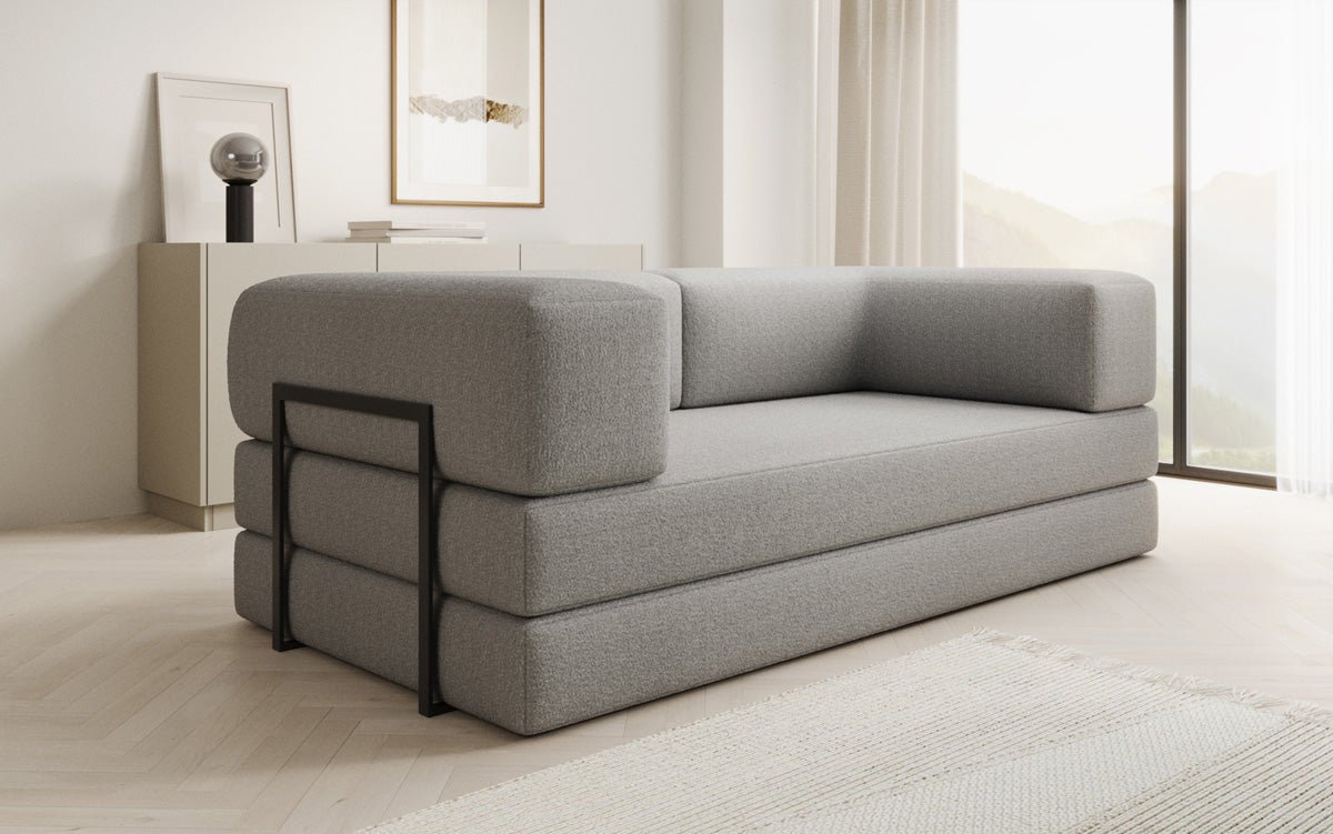 Designer Sofa Lazy 3 Sëtzer a Bouclé