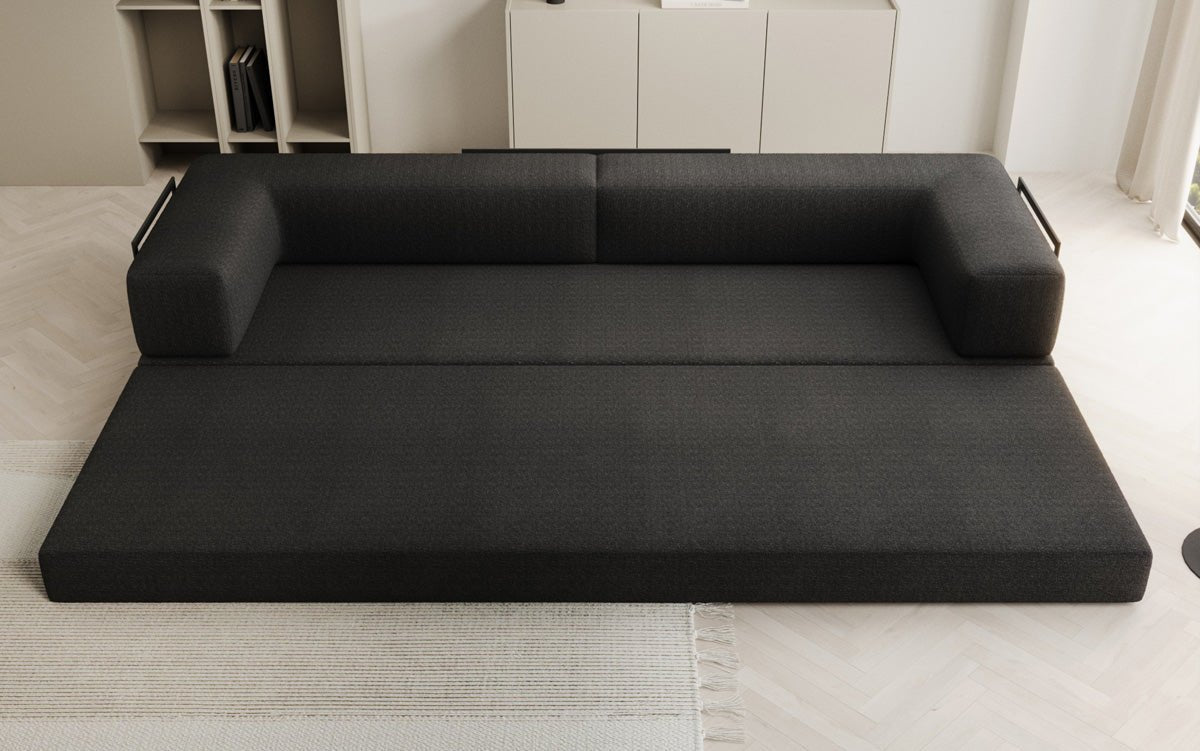 Canapé designer Lazy 3 places XXL en bouclé