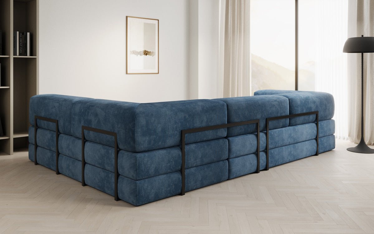 Designer Sofa Lazy L in Corduroy