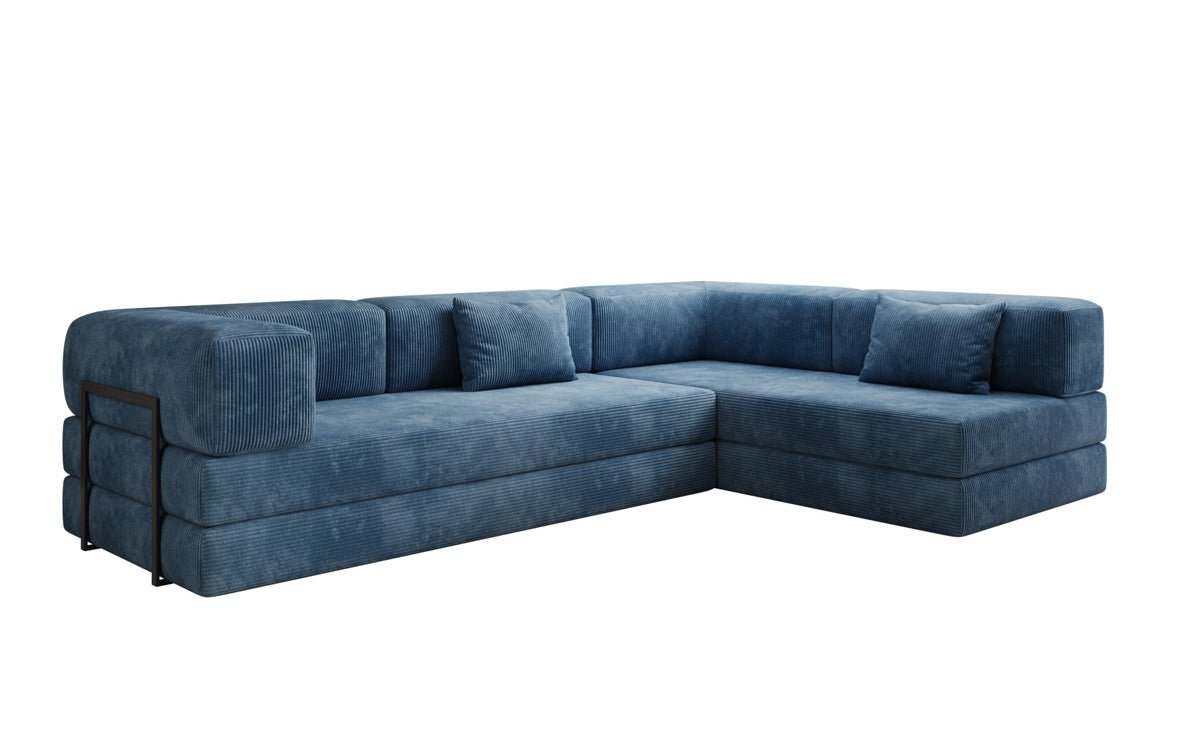 Designer Sofa Lazy L in Corduroy