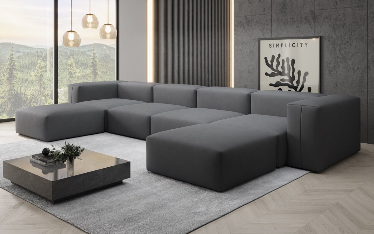Designer U Sofa Snug am Stoff