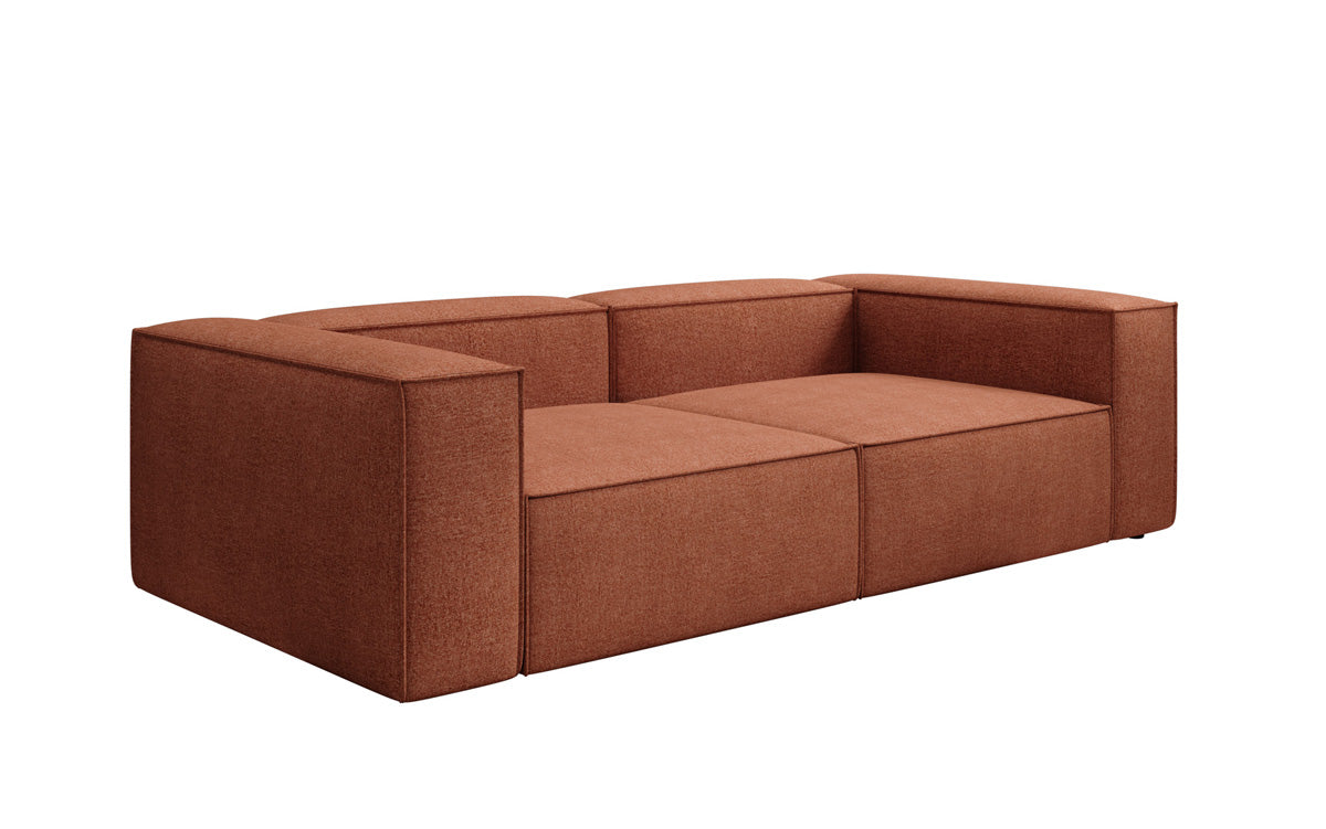Designer Sofa Lesley 3 Sitzer in Strukturstoff