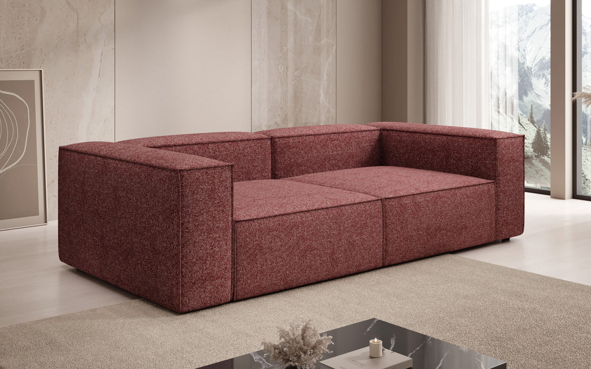 Designer Sofa Lesley 3 Sitzer in Strukturstoff