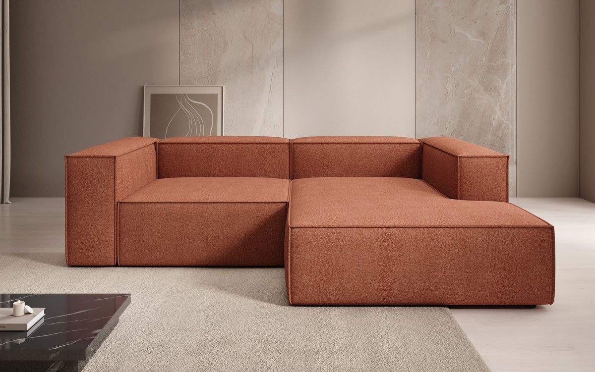 Designer Ecksofa Lesley Mini in Strukturstoff