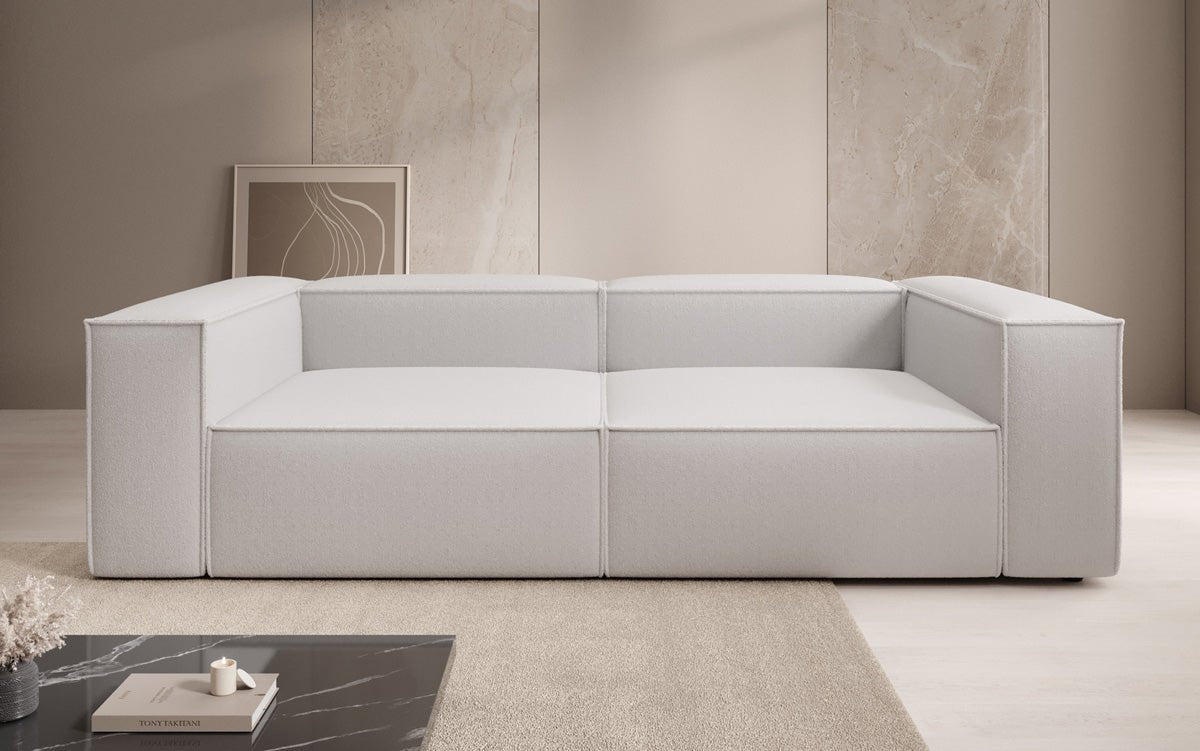 Designer Sofa Lesley 3 Sitzer in Bouclé