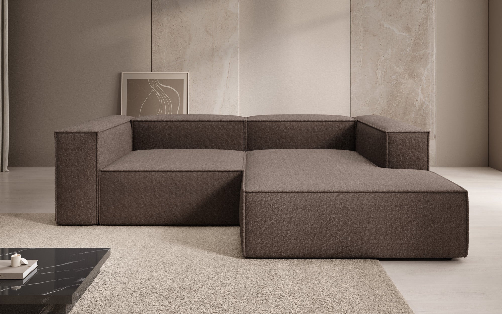 Designer Sofa Lesley L Mini a Bouclé