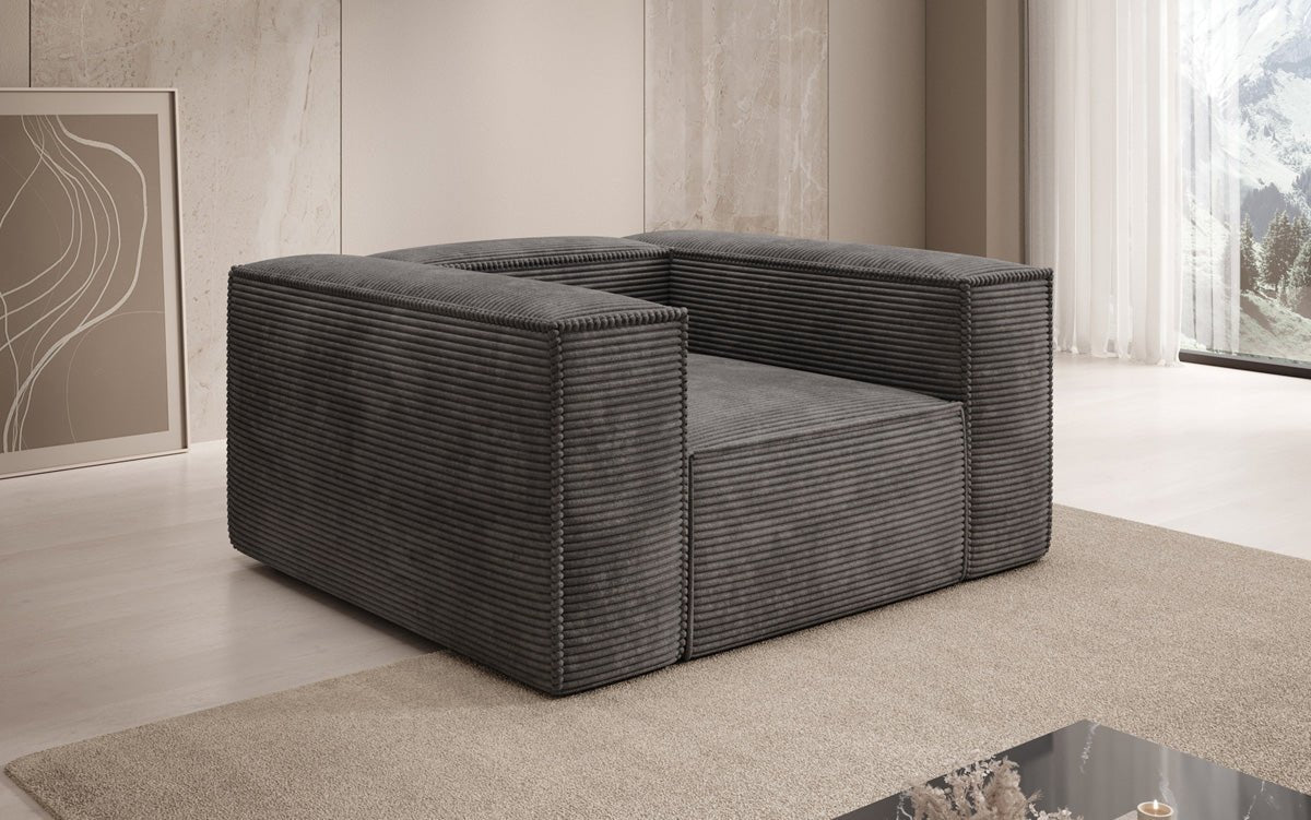 Designer Sofa-Sessel Lesley aus Cord