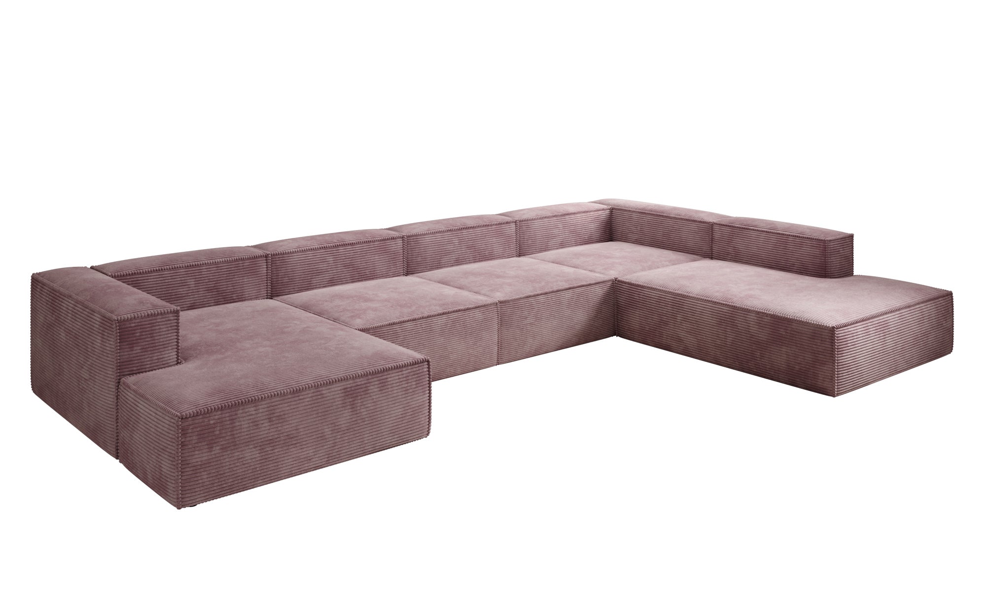Designer Sofa Lesley U XXL aus Kord