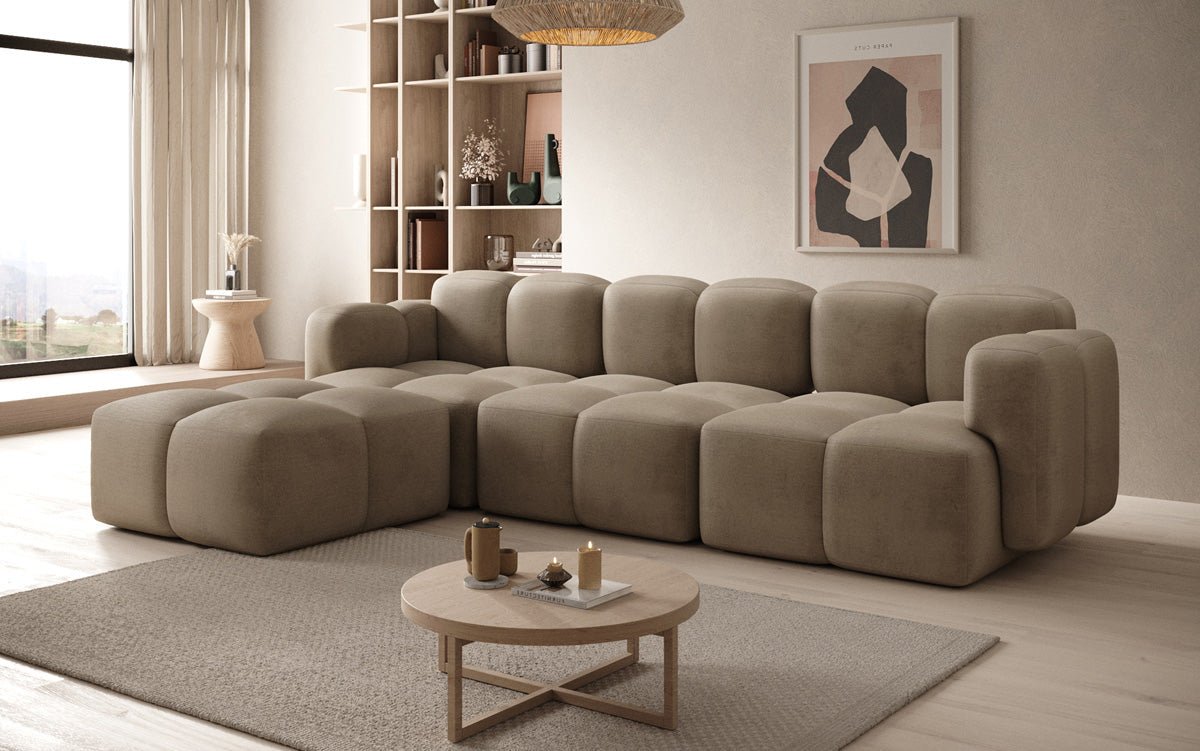 Designer L Sofa Celly aus Samt