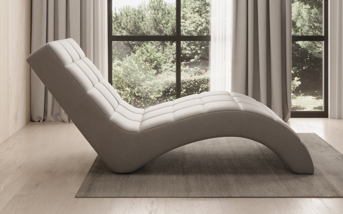 Designer Relax-Liege Nela an Echtleder