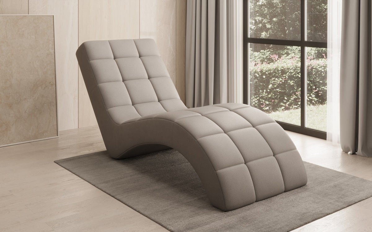 Designer Relax-Liege Nela an Echtleder