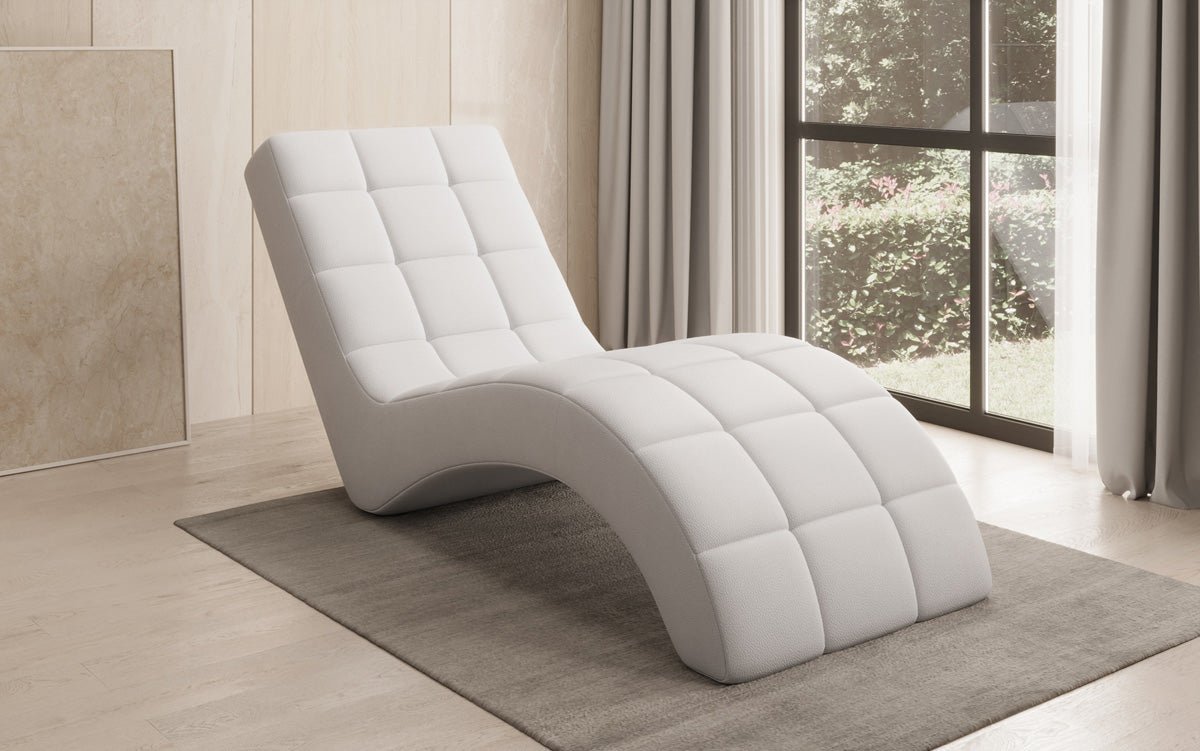 Designer Relax-Liege Nela an Echtleder