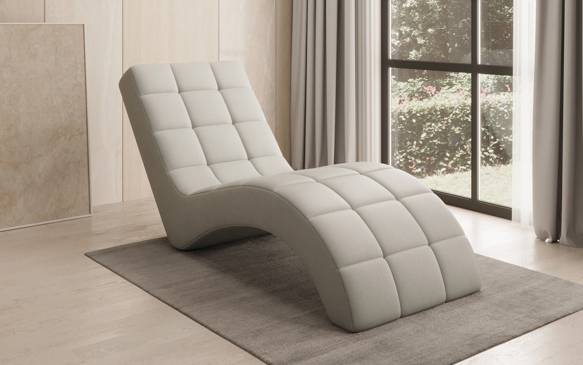 Designer Relax-Liege Nela an Echtleder