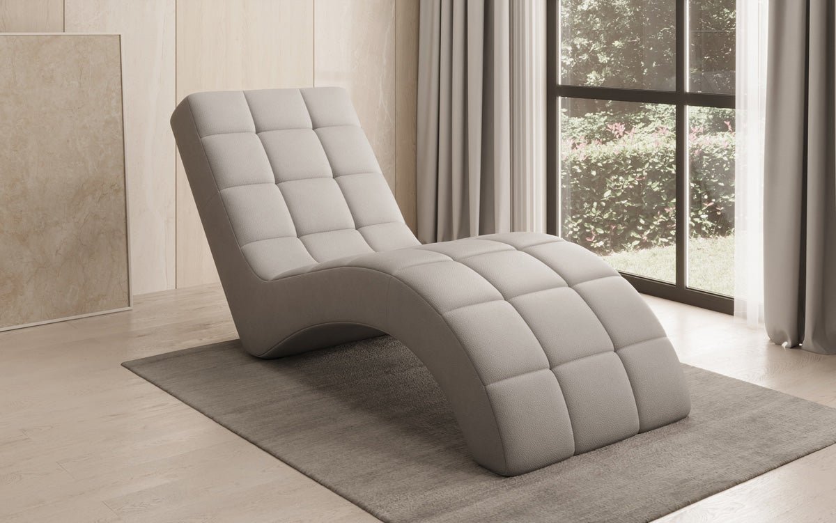 Designer Relax-Liege Nela an Echtleder