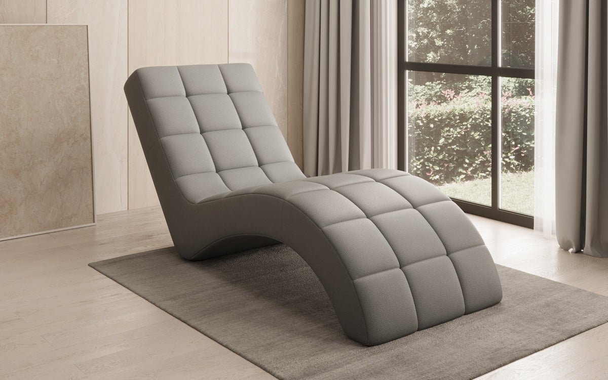 Designer Relax-Liege Nela an Echtleder