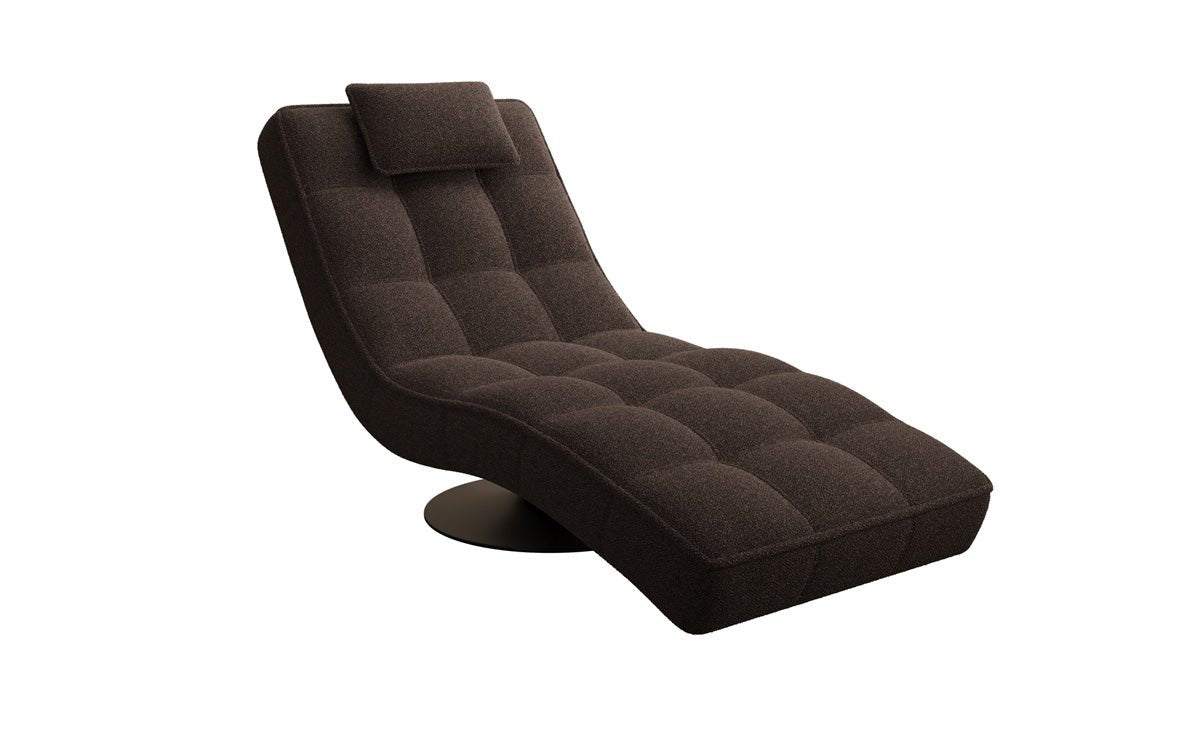 Designer Relax-Liege Livara Bouclé mat Dréifunktioun