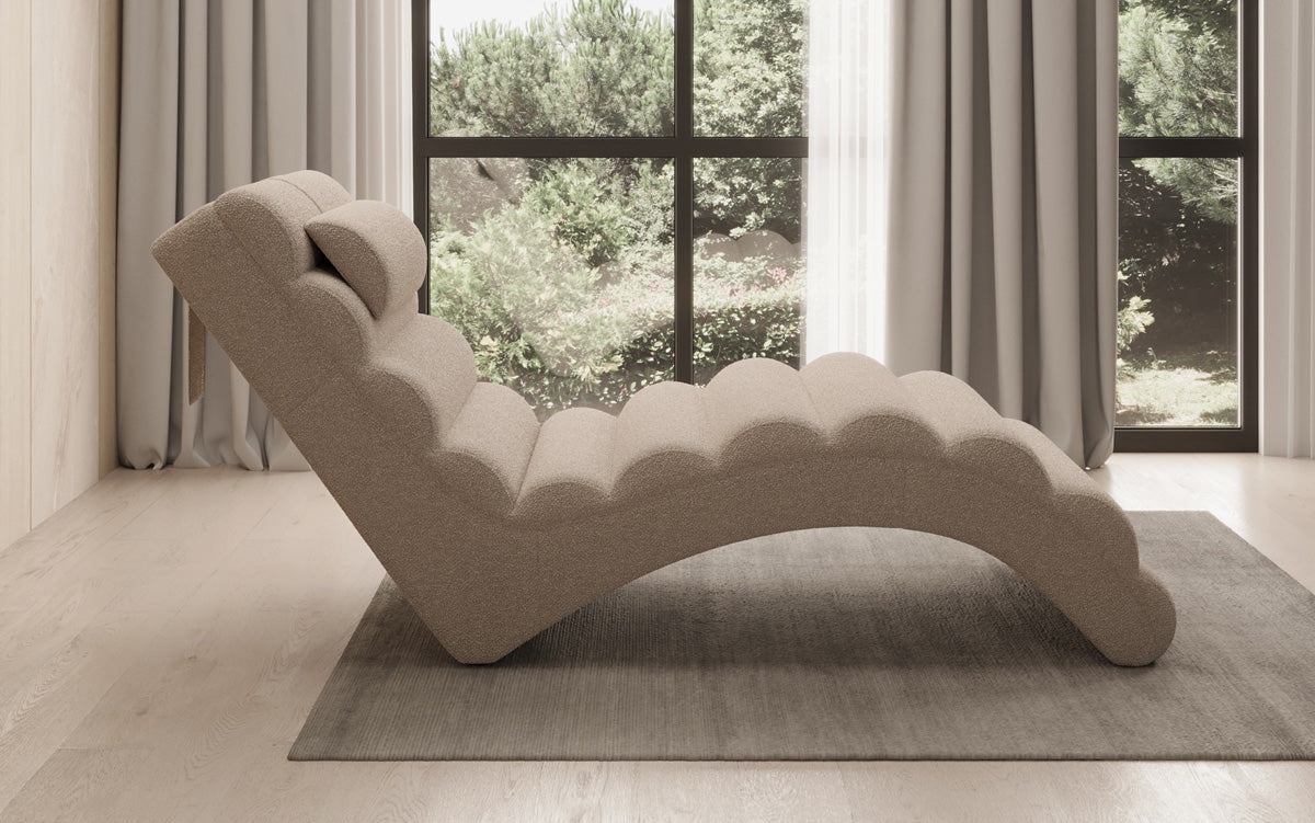 Designer Relax-Liege Malina in Bouclé